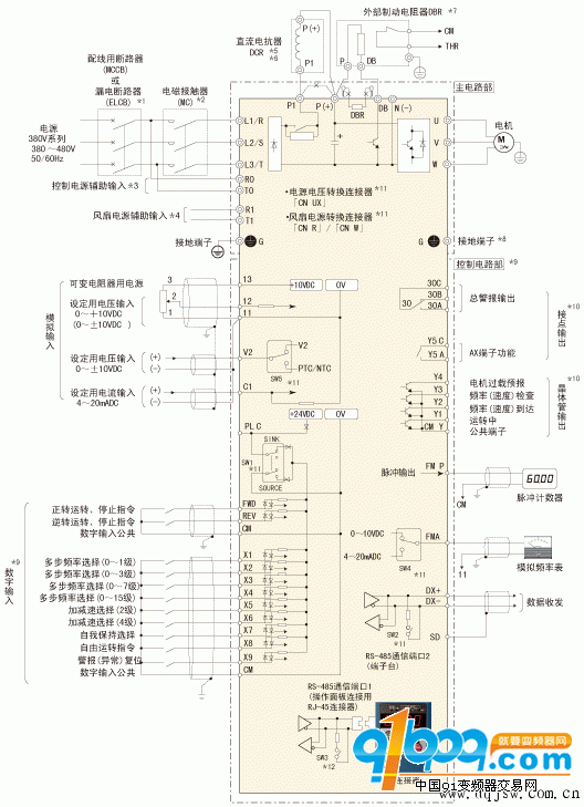 富士变频器接线图