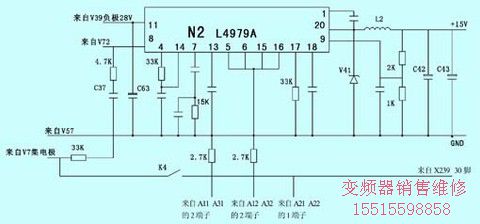 图1　集成块N2的相关电路